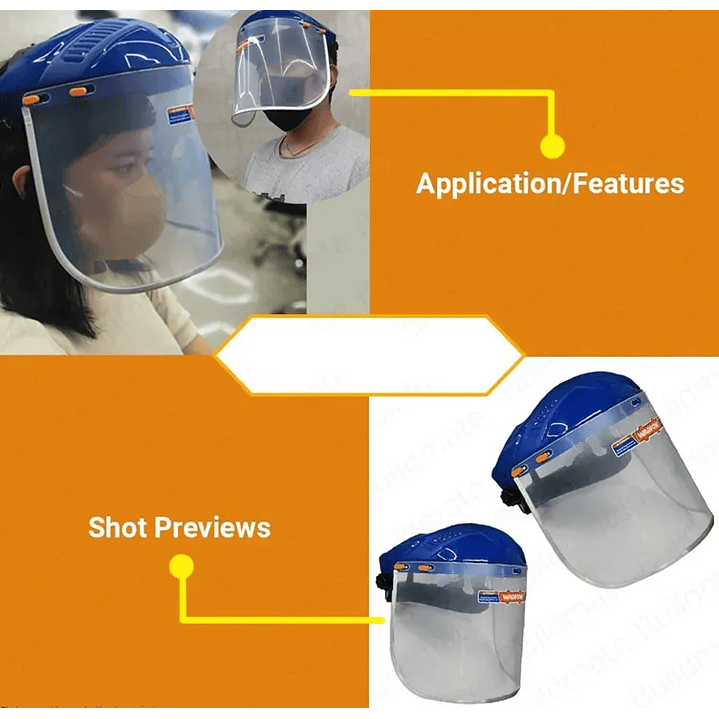 CARETA DE SEGURIDAD TRANSPARENTE WADFOW WFD1308 4