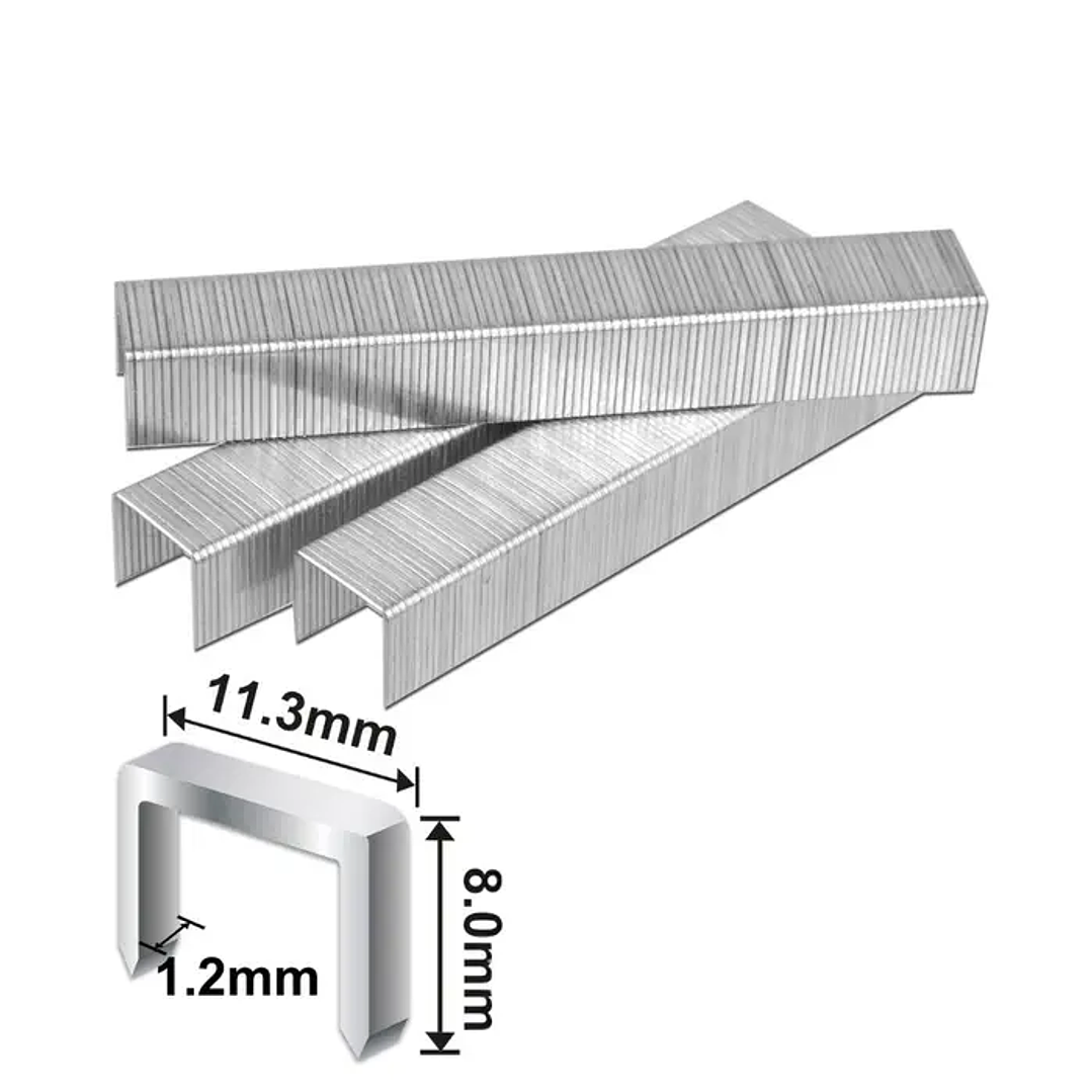 Grapas Ingco Caja 1000 Unidades 10x1,2mm 8