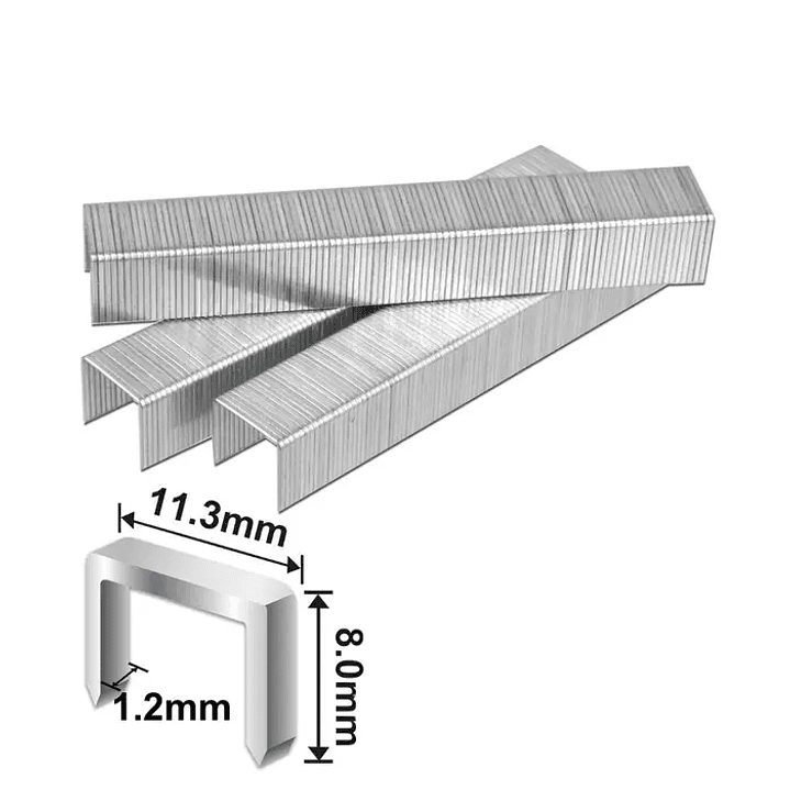 Grapas Ingco Caja 1000 Unidades 10x1,2mm 8