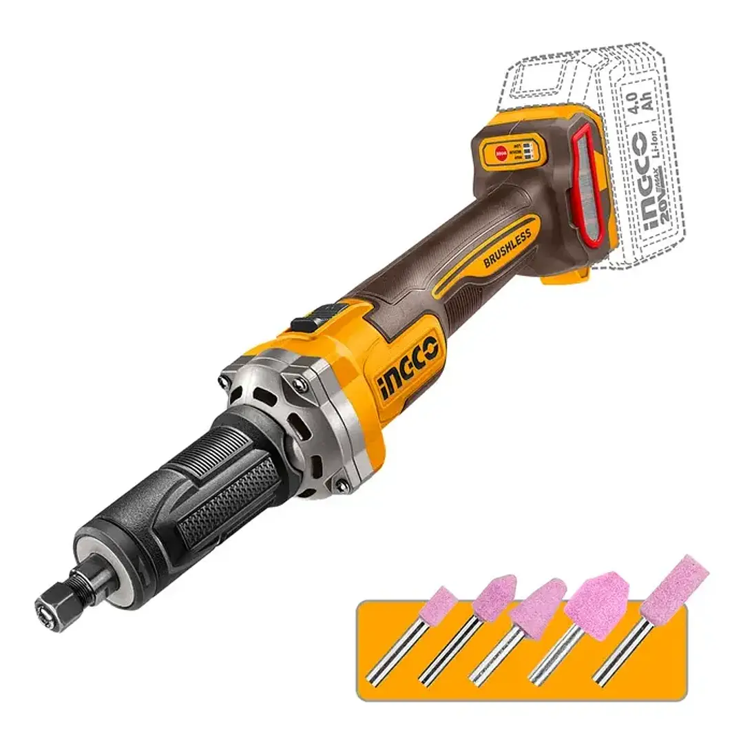 ESMERIL RECTO BL INDUSTRIAL INALAMBRICO 1/4