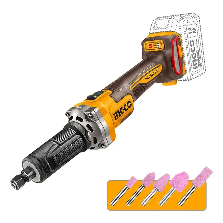 ESMERIL RECTO BL INDUSTRIAL INALAMBRICO 1/4