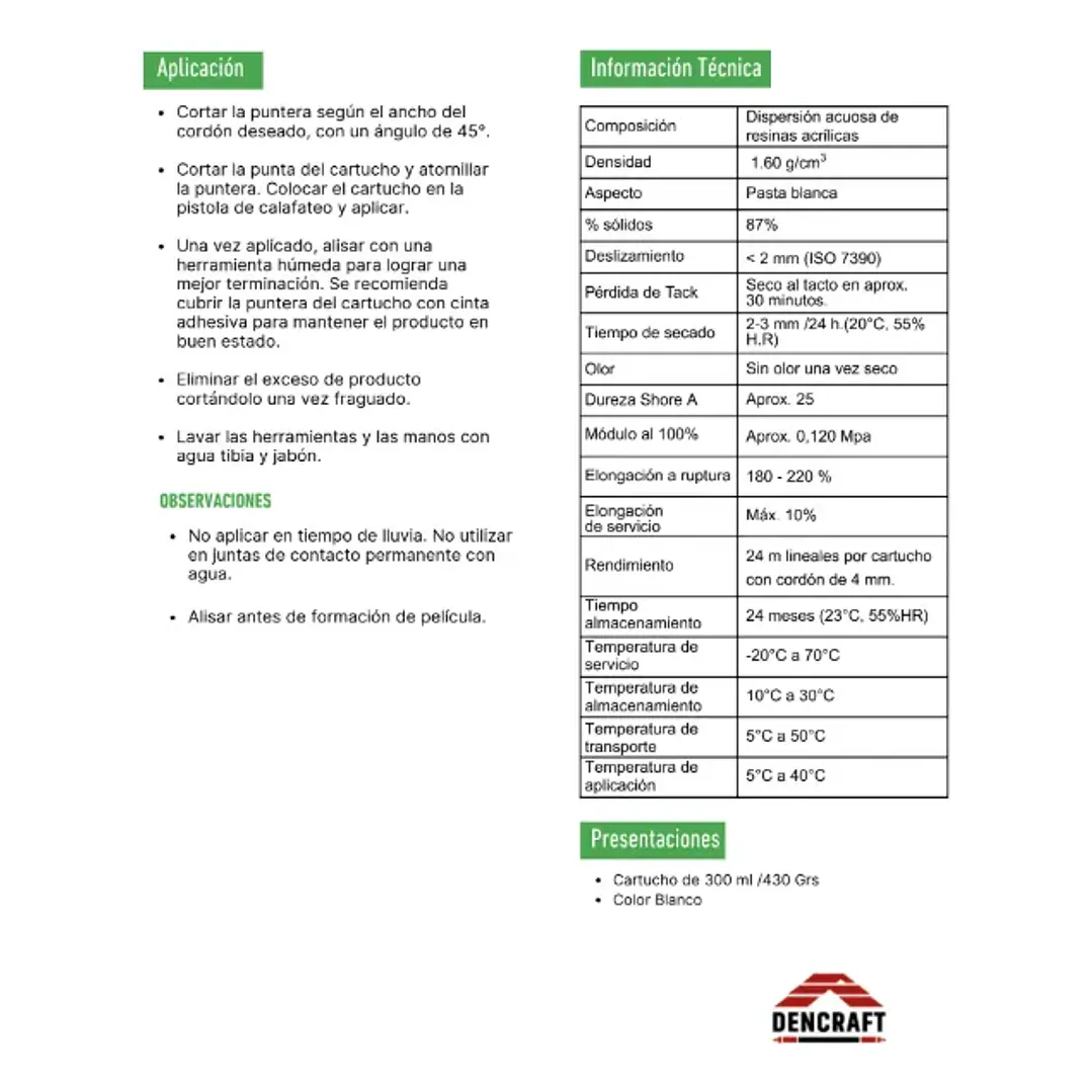 SELLADOR ACRILICO PINTABLE BLANCO 300ML DENCRAFT 1003 3