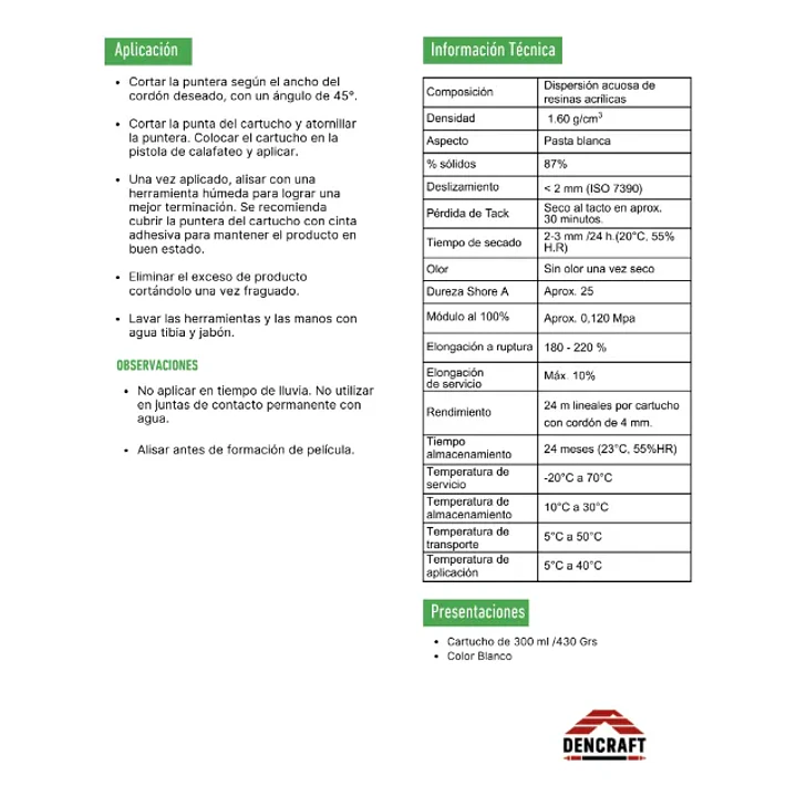 SELLADOR ACRILICO PINTABLE BLANCO 300ML DENCRAFT 1003 3