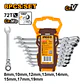 LLAVE PUNTA Y CORONA INGCO DE CHICHARRA ARTICULADA JGO.8 PZS. HKSPAR1083 - Miniatura 2