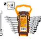 LLAVE PUNTA Y CORONA INGCO DE CHICHARRA ARTICULADA JGO.8 PZS. HKSPAR1083 - Miniatura 3