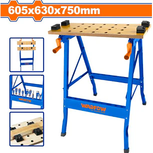 BANCO DE TRABAJO PLEGABLE 100KG 605X630X750MM WADFOW WWE1525