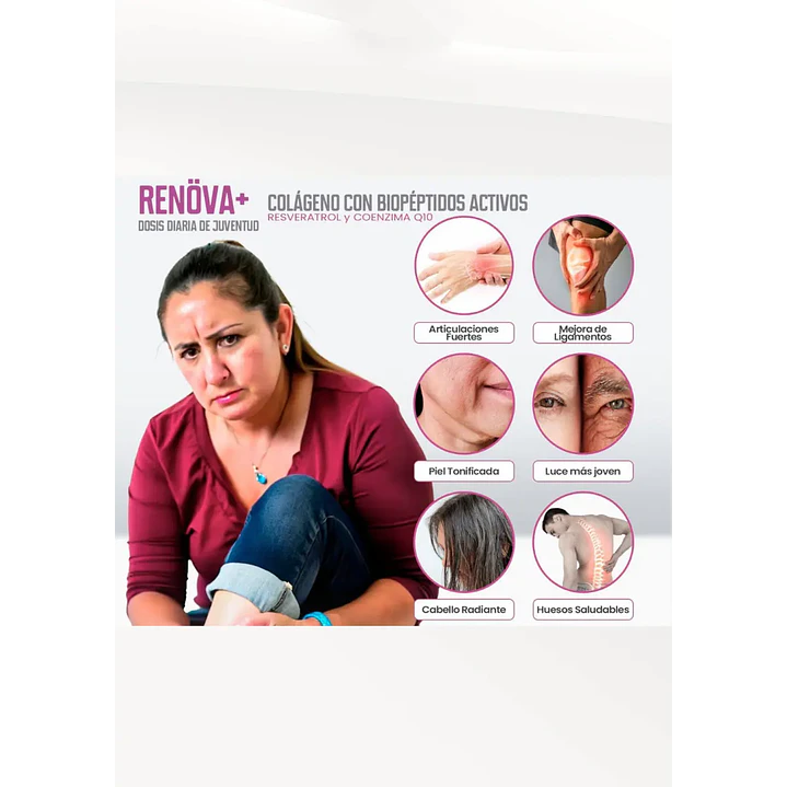Renöva+ 2.0 Original_Biopeptidos De Colageno + Resveratrol + Biotina FWP 15