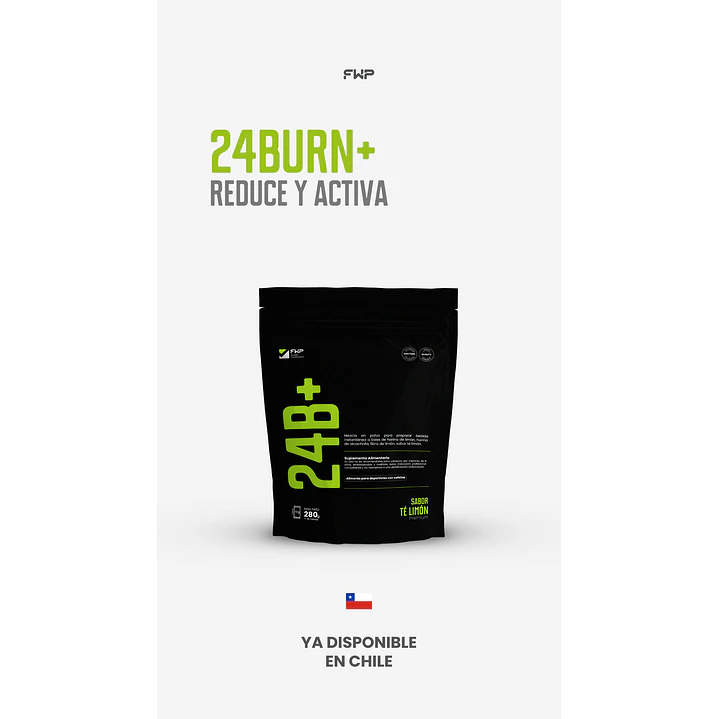 Suplemento En Polvo 24burn+ Original + Biotina Sabor Limón FWP 3