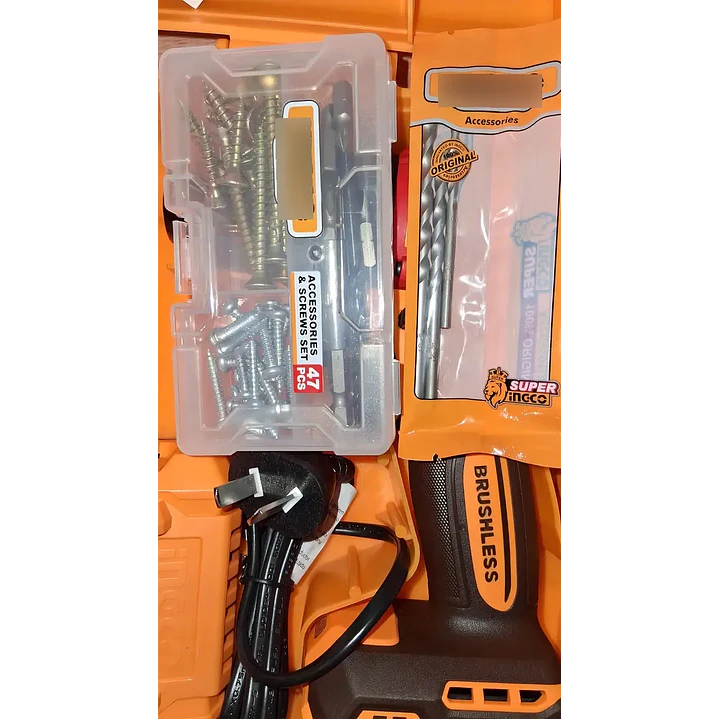 TALADRO INGCO INALAMBRICO DE IMPACTO 20V - C/2 BAT.2.0AH Y 1 CARGADOR CIDLI205 4