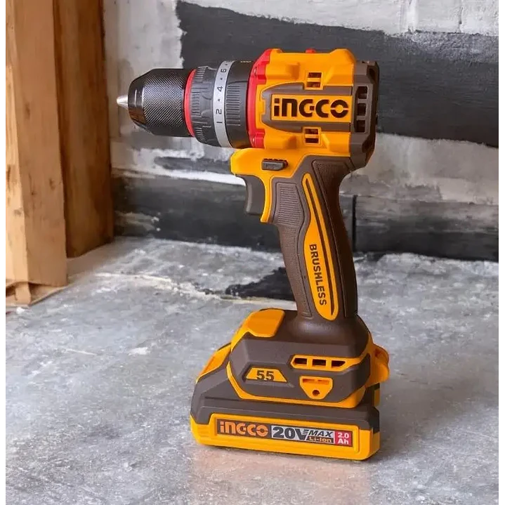TALADRO INGCO INALAMBRICO DE IMPACTO 20V - C/2 BAT.2.0AH Y 1 CARGADOR CIDLI205 6