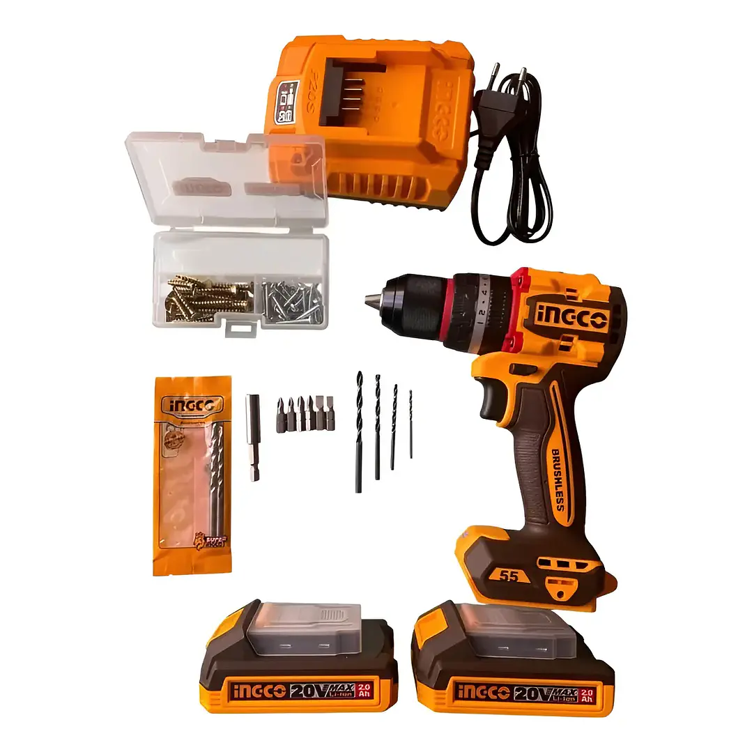 TALADRO INGCO INALAMBRICO DE IMPACTO 20V - C/2 BAT.2.0AH Y 1 CARGADOR CIDLI205 7