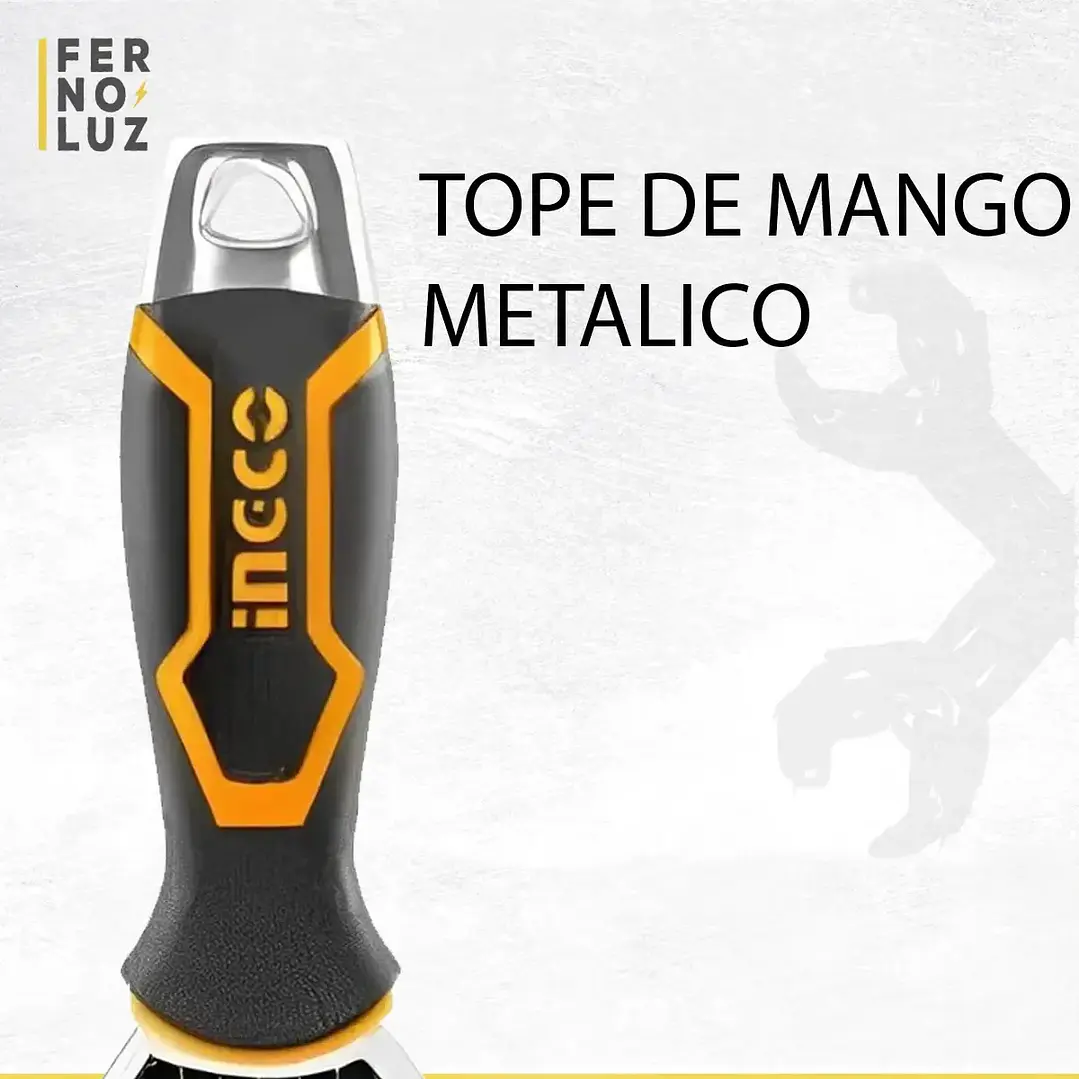 ESPATULA INGCO M/ PLASTICO 150 MM PUNTA ALUMINIO HPUT18150 4