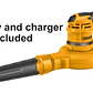 SOPLADOR ASPIRADOR INGCO INALAMB.20V S/BAT.S/CARGADOR CABLI2001 - Miniatura 1