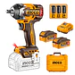 PISTOLA DE IMPACTO 550NM BL + 2BAT 4AH Y CARGAD INDUSTRIAL 1/2