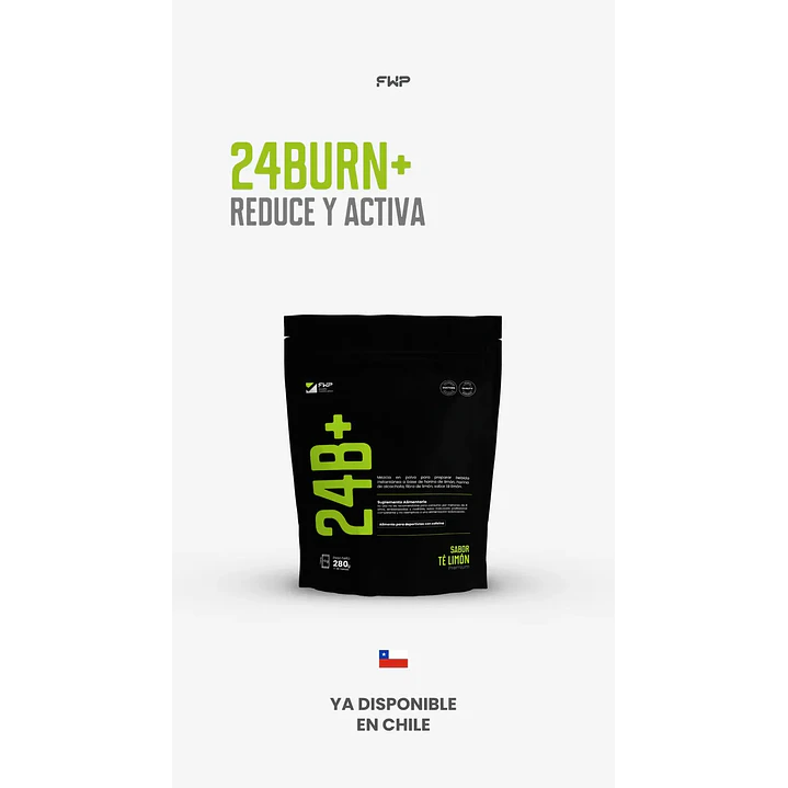 Suplemento En Polvo 24burn+ Original + Biotina Sabor Limón 4