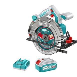 SIERRA CIRCULAR 20V 6 1/2 165MM BATERíA + CARGADOR TOTAL TSLI16523