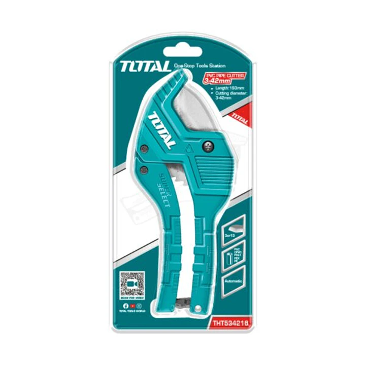 TIJERA CORTADOR TUBO PVC PLASTICO TOTAL THT534216 2