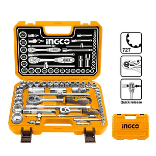 SET DADOS Y CHICHARRA INDUSTRIAL 44 PIEZAS 1/2