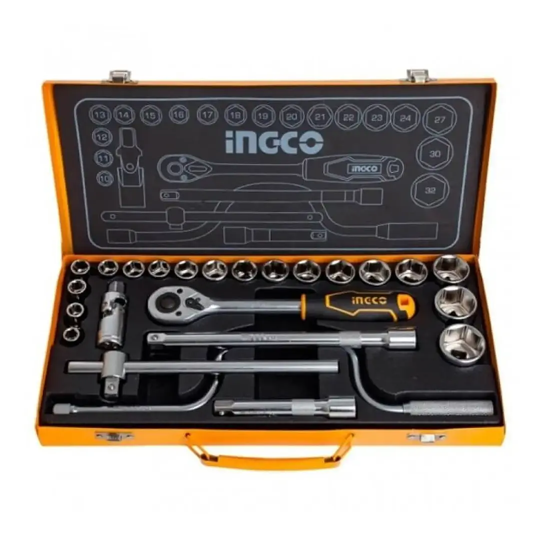 SET DADOS Y CHICHARRA INDUSTRIAL 24 PIEZAS 1/2