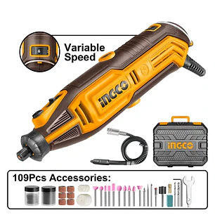 MINITORNO ELECTRICO + 109 ACCESORIOS 130W INGCO MG13328-7