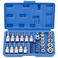 JUEGO DADOS TORX ESTRELLA 3/8 HEMBRA MACHO 34 PIEZAS CROMO VANADIO, MA - RQT-426 - Miniatura 1