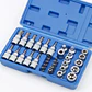 JUEGO DADOS TORX ESTRELLA 3/8 HEMBRA MACHO 34 PIEZAS CROMO VANADIO, MA - RQT-426 - Miniatura 2