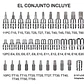 JUEGO DADOS TORX ESTRELLA 3/8 HEMBRA MACHO 34 PIEZAS CROMO VANADIO, MA - RQT-426 - Miniatura 3