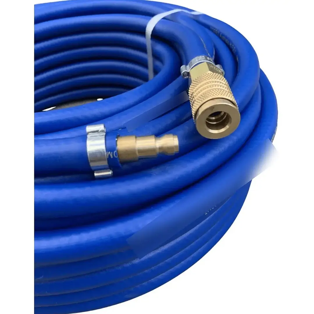 MANGUERA DE AIRE PARA COMPRESOR 10MTS C/ ACOPLES RAPIDOS 1/4, MARCA FL - RQT-310 1