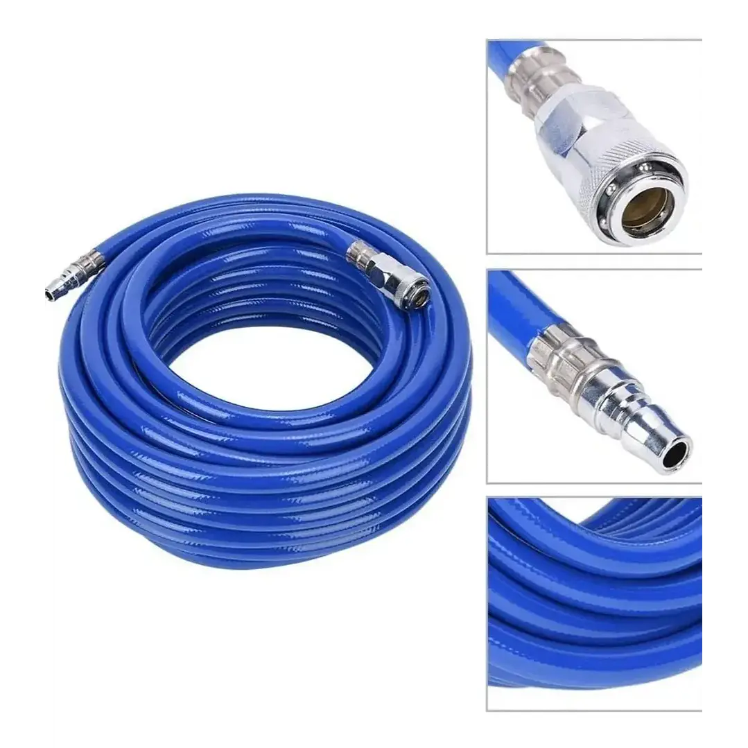 MANGUERA DE AIRE PARA COMPRESOR 10MTS C/ ACOPLES RAPIDOS 1/4, MARCA FL - RQT-310 7