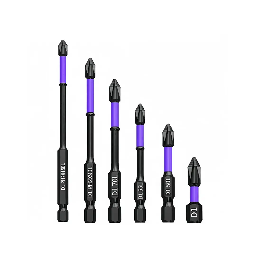 SET 6 PUNTAS DE IMPACTO MAGNETICAS PH2 S2 25 A 150MM - RQT-521 1