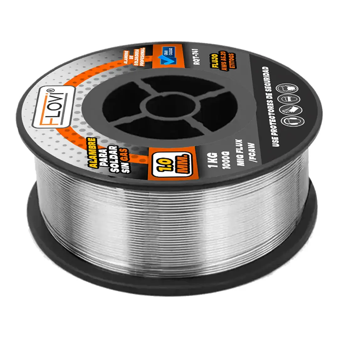 ALAMBRE PARA SOLDAR SIN GAS 1KG 1.0 MM, MARCA FLOVI - RQT-741 2