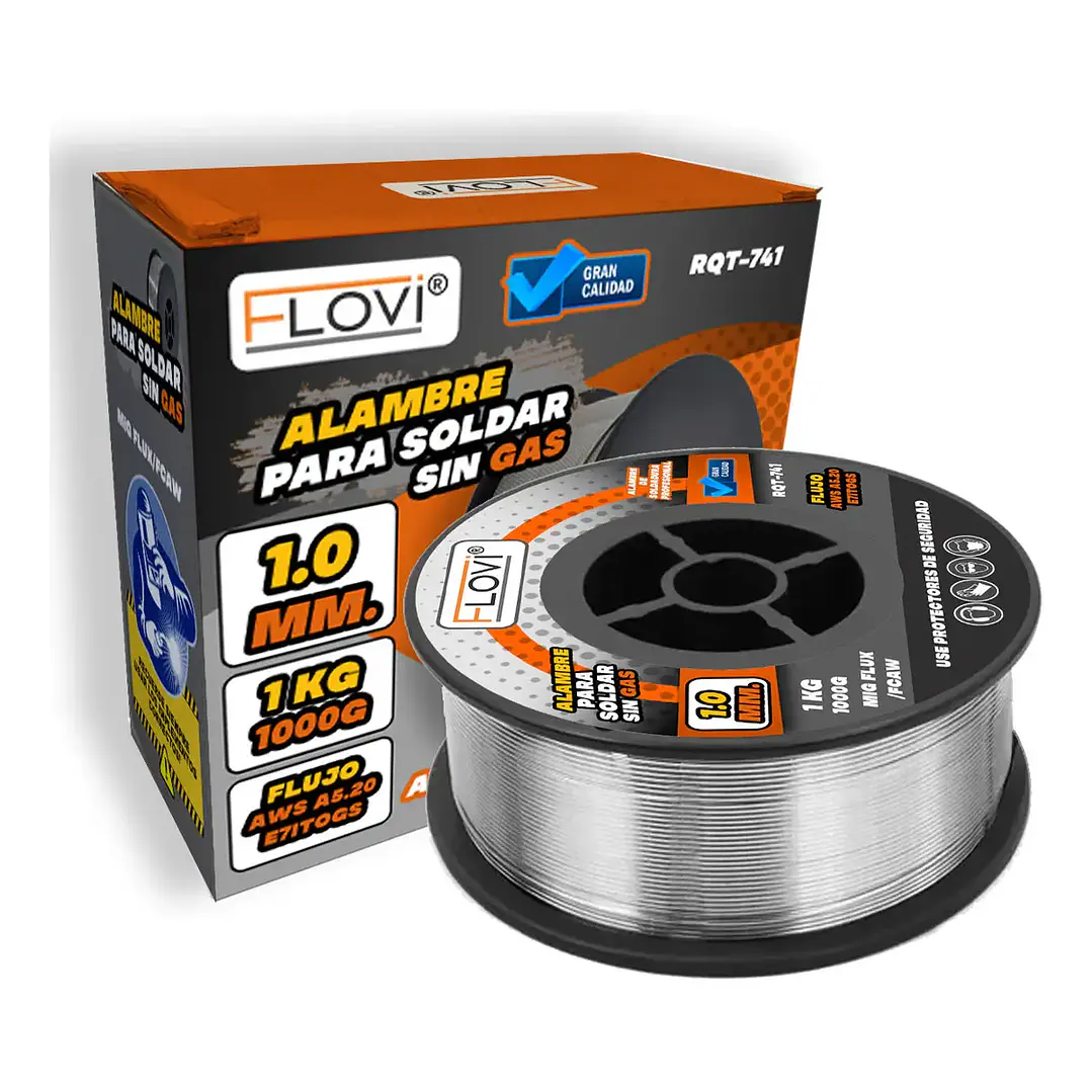 ALAMBRE PARA SOLDAR SIN GAS 1KG 1.0 MM, MARCA FLOVI - RQT-741 3