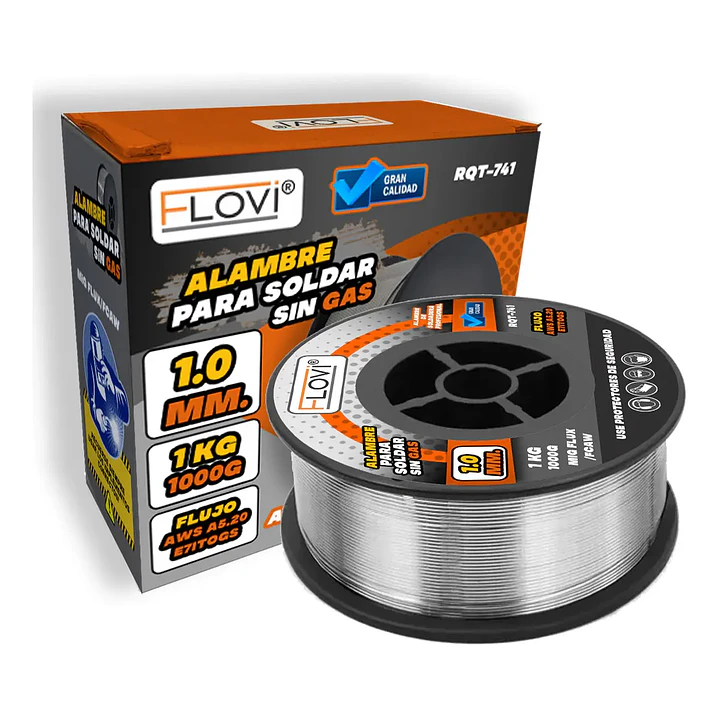 ALAMBRE PARA SOLDAR SIN GAS 1KG 1.0 MM, MARCA FLOVI - RQT-741 3