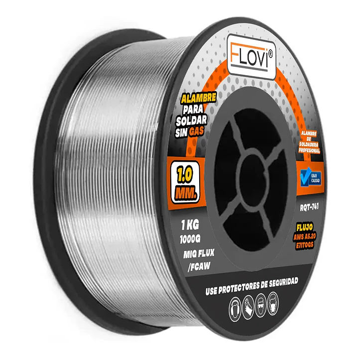 ALAMBRE PARA SOLDAR SIN GAS 1KG 1.0 MM, MARCA FLOVI - RQT-741 4