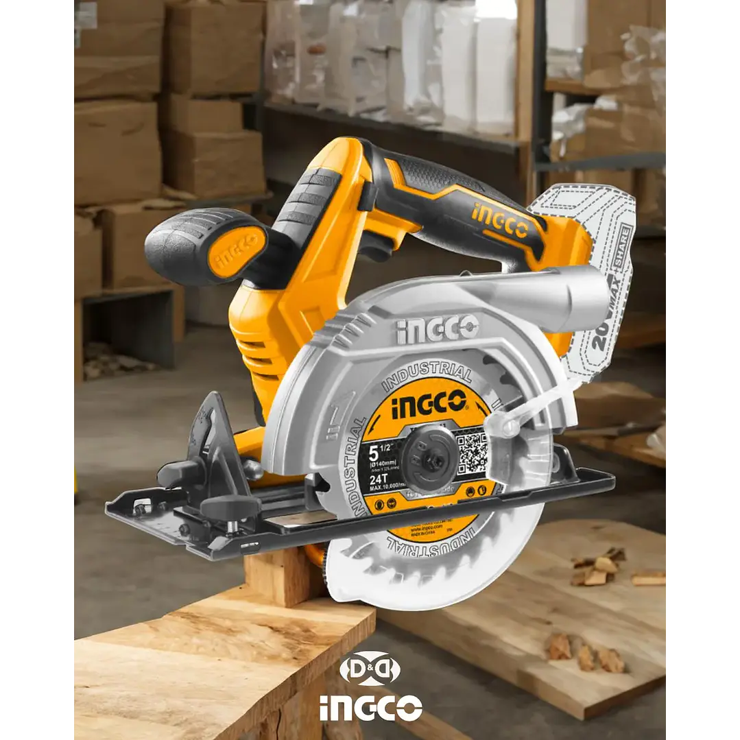 SIERRA CIRCULAR INGCO INALAMB. 20V S/BATERIA S/CARGADOR CSLI1401 3