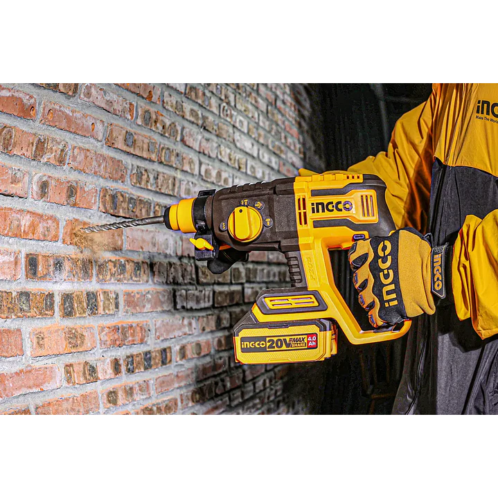 ROTOMARTILLO INGCO INALAMBRICO 20V C/BAT. 4AH Y C/CARGADOR CRHLI212282 1