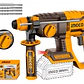ROTOMARTILLO INGCO INALAMBRICO 20V C/BAT. 4AH Y C/CARGADOR CRHLI212282 - Miniatura 2
