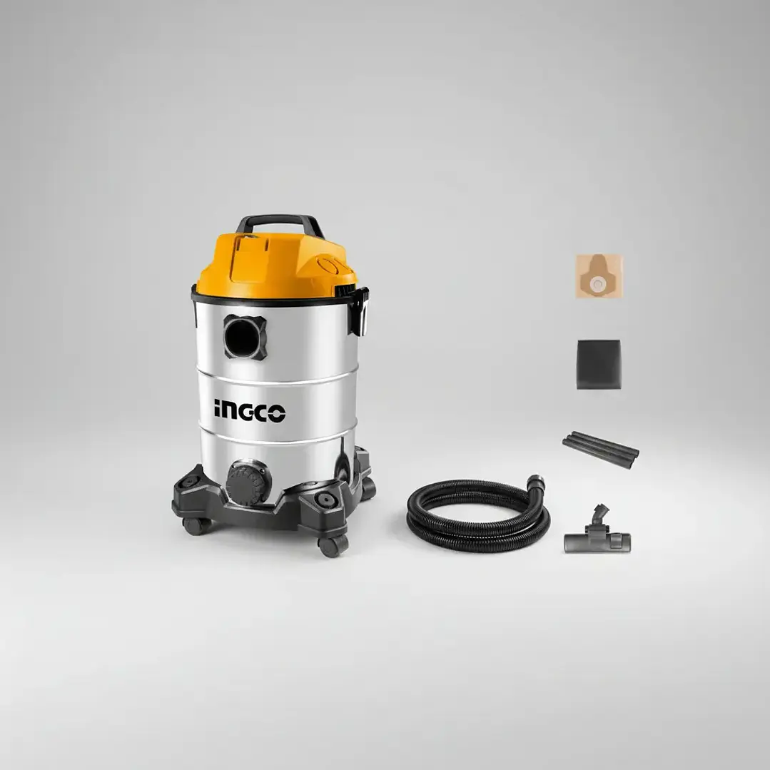 ASPIRADORA INGCO INDUSTRIAL 1400 WATS 30 LTS LIMPIA SECO Y HUMEDO VC14301 6