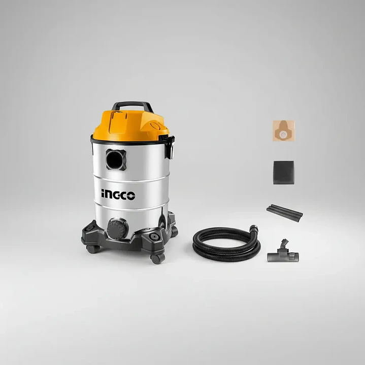 ASPIRADORA INGCO INDUSTRIAL 1400 WATS 30 LTS LIMPIA SECO Y HUMEDO VC14301 6