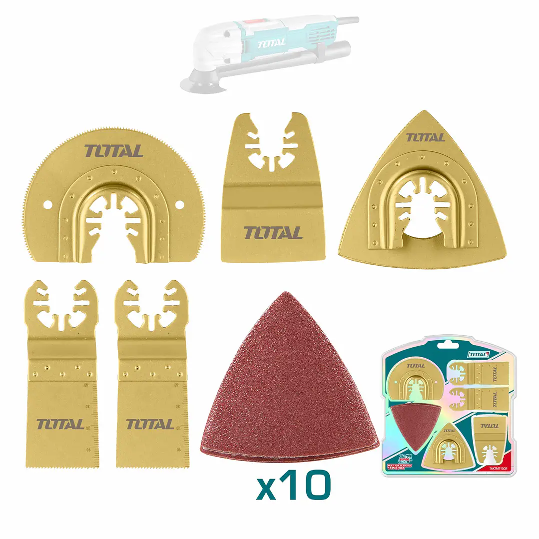 KIT JUEGO DE HOJAS MULTIFUNCIONAL OSCILANTE 15 PIEZAS TOTAL 1