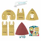 KIT JUEGO DE HOJAS MULTIFUNCIONAL OSCILANTE 15 PIEZAS TOTAL - Miniatura 1