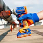 SET TALADRO PER Y PISTOLA DE IMPACTO +2BAT Y CARG 20V WADFOW WCK20275 - Miniatura 5