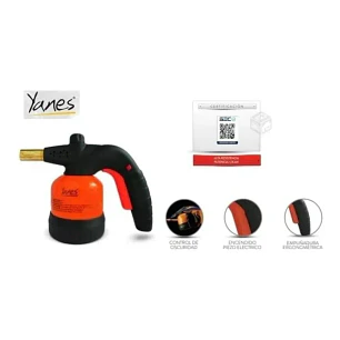 SOPLETE A GAS PROF 200 PLUS METALICO CON PIEZO 190GR YANES 543130