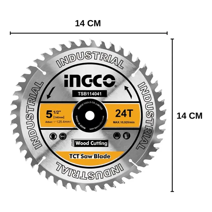 DISCO SIERRA CIRCULAR INGCO P/MADERA 5.1/2