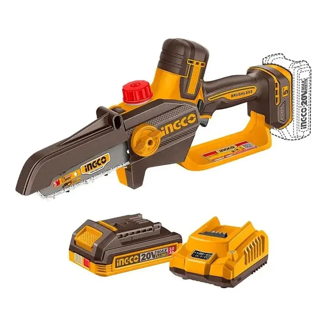 MINI MOTOSIERRA BL INDUSTRIAL + BATERIA 2AH Y CARGADOR 20V/5