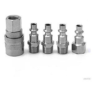 SET 5 ACCESORIOS ACOPLE RAPIDO COMPRESOR, MARCA FLOVI - RQT-311