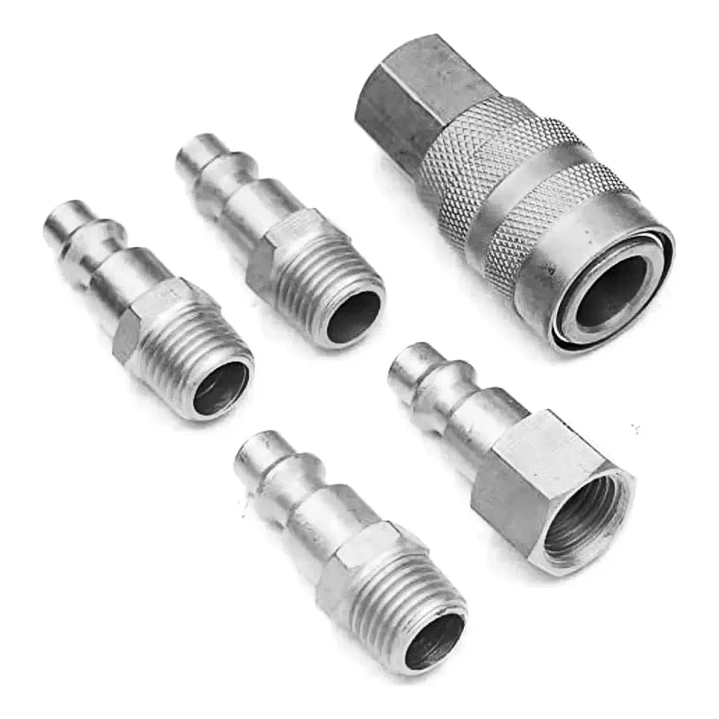 SET 5 ACCESORIOS ACOPLE RAPIDO COMPRESOR, MARCA FLOVI - RQT-311 2