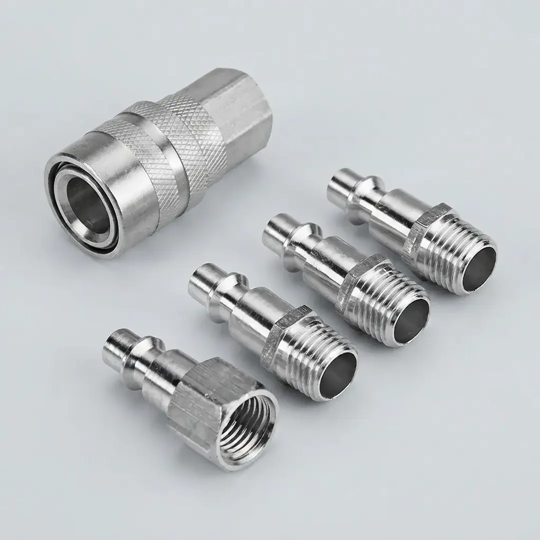 SET 5 ACCESORIOS ACOPLE RAPIDO COMPRESOR, MARCA FLOVI - RQT-311 3