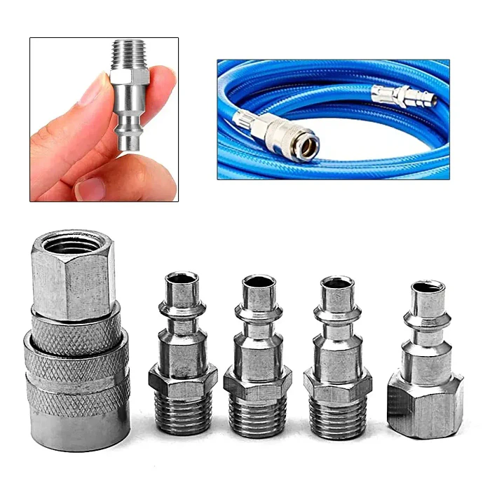 SET 5 ACCESORIOS ACOPLE RAPIDO COMPRESOR, MARCA FLOVI - RQT-311 4