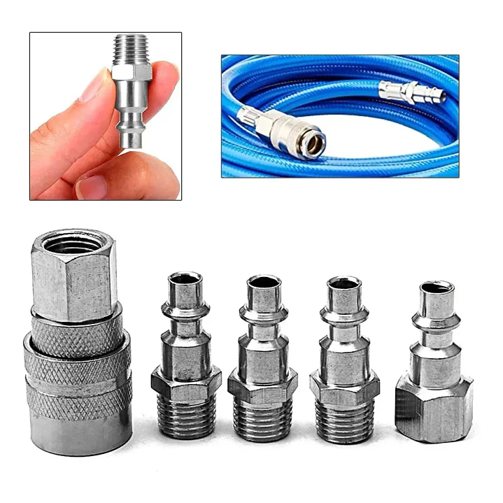 SET 5 ACCESORIOS ACOPLE RAPIDO COMPRESOR, MARCA FLOVI - RQT-311 7